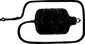 illustration of fountain syringe from The People's Common Sense Medical Advisor in Plain English, or, Medicine Simplified, by R.V. Pierce, M.D., 1895